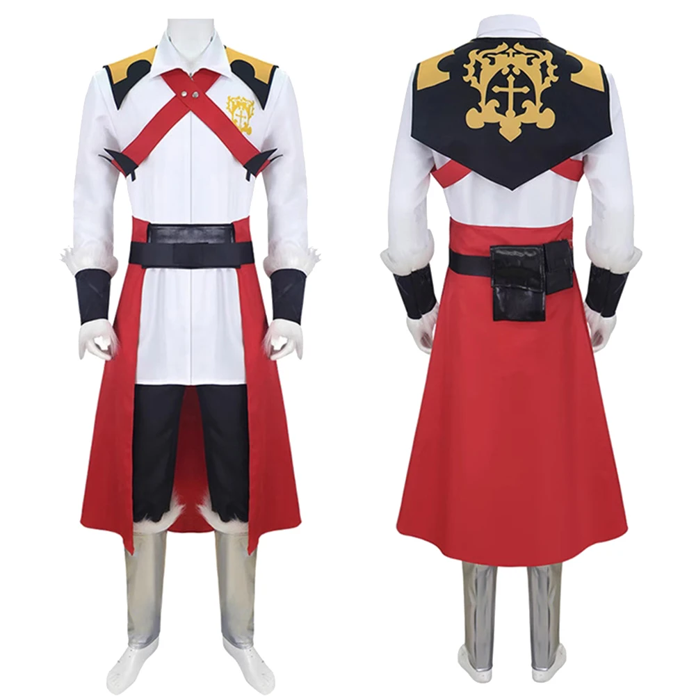 2017 الكرتون القلعة تأثيري تريفور بلمونت الملابس أعلى السراويل حزب تمويه لعب الأدوار هالوين زي كرنفال وتتسابق الدعاوى