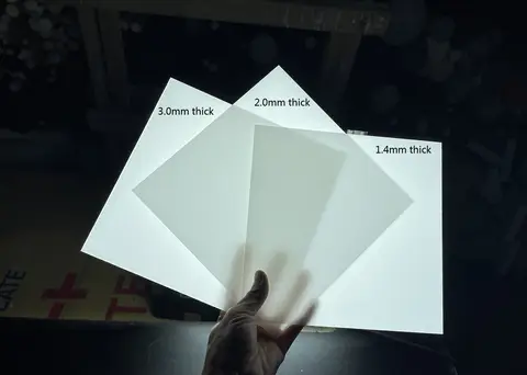 Anti-glar Opal Frosted Cast Milky Double-sizes High Transmittance Diffuser Sheet For Led Panel Light Cover Replacement