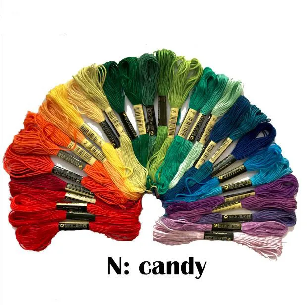 DIY Silk Line Branch Threads, Similar Dmc Thread Floss Skein Cross Stitch Thread, Random Color Embroidery, 30 Pcs, New