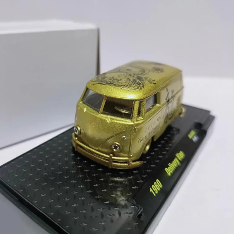 M2 Diecast 1:64 Scale 1960 Van Alloy Car Model Finished Product Simulation Toy Collection Ornament Static Model Display