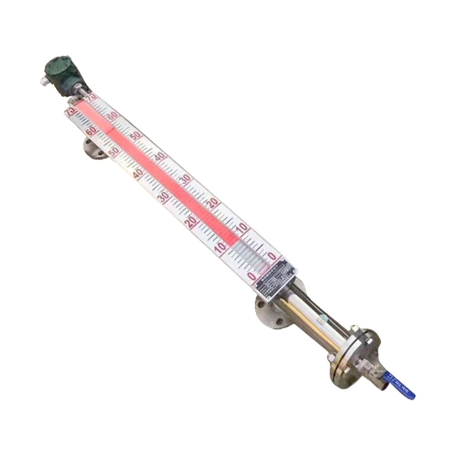 Magnetic flap water level magnetic float with liquid level gauge