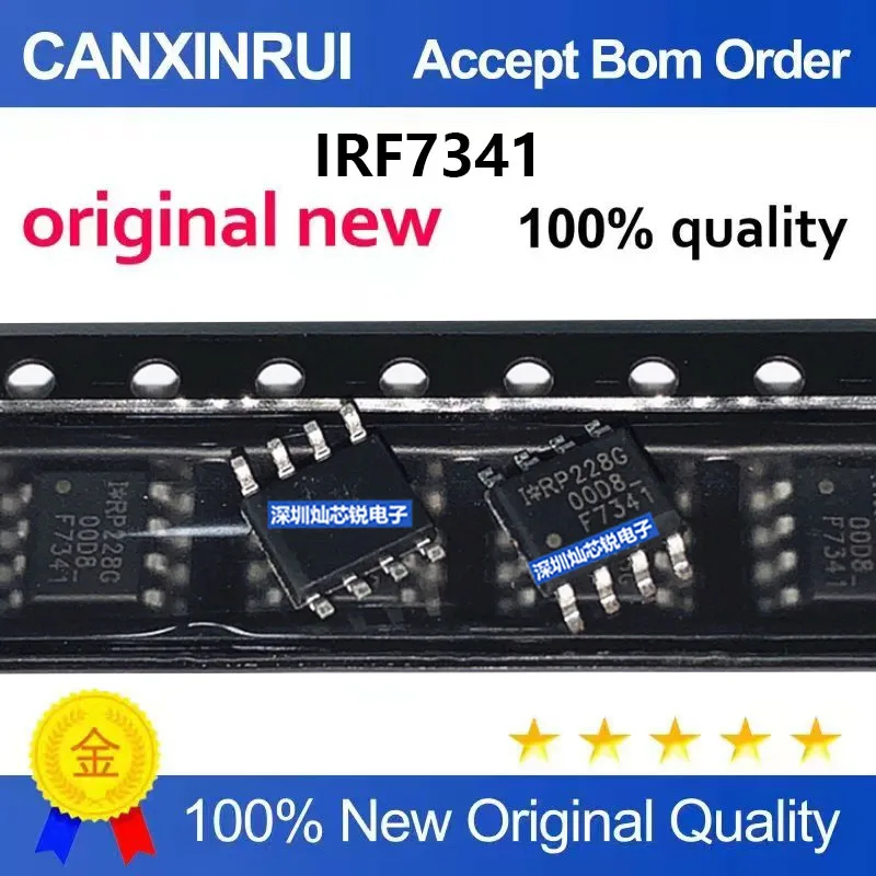 (5-100 Pieces) IRF7341TRPBF Original SMD SOP8 MOSFET Field-Effect Transistor - Bulk Packaged