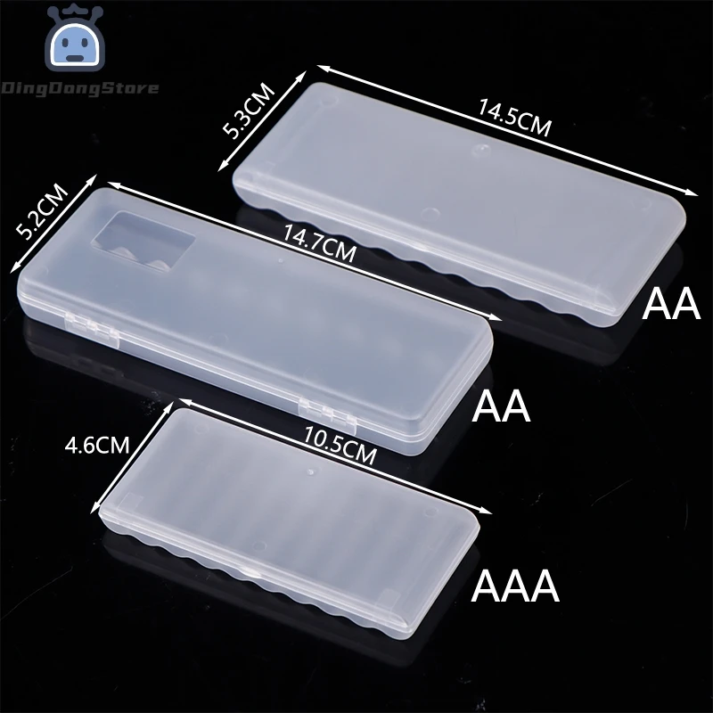 Portátil Plastic Battery Storage Box, Hard Container Case para AAA e AA Battery Organizer, DIY Acessórios, 10 Slots, 1Pc