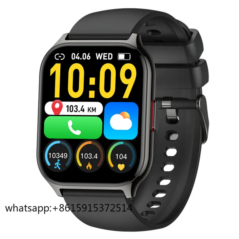 

TLCRETE Smart Watch Support Custom Dial BT Call 2.01 Inch HD Screen Heart Rate Blood Pressure Monitor Smartwatch P95