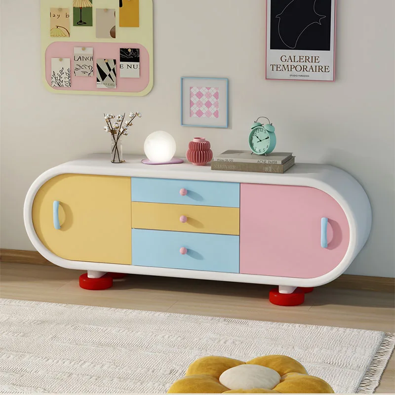 تخزين صغير طاولة تلفزيون منظم أدراج ترفيهية متنقلة حديثة جدار طاولة تلفاز أرضية غرفة المعيشة أثاث عصري موبليس