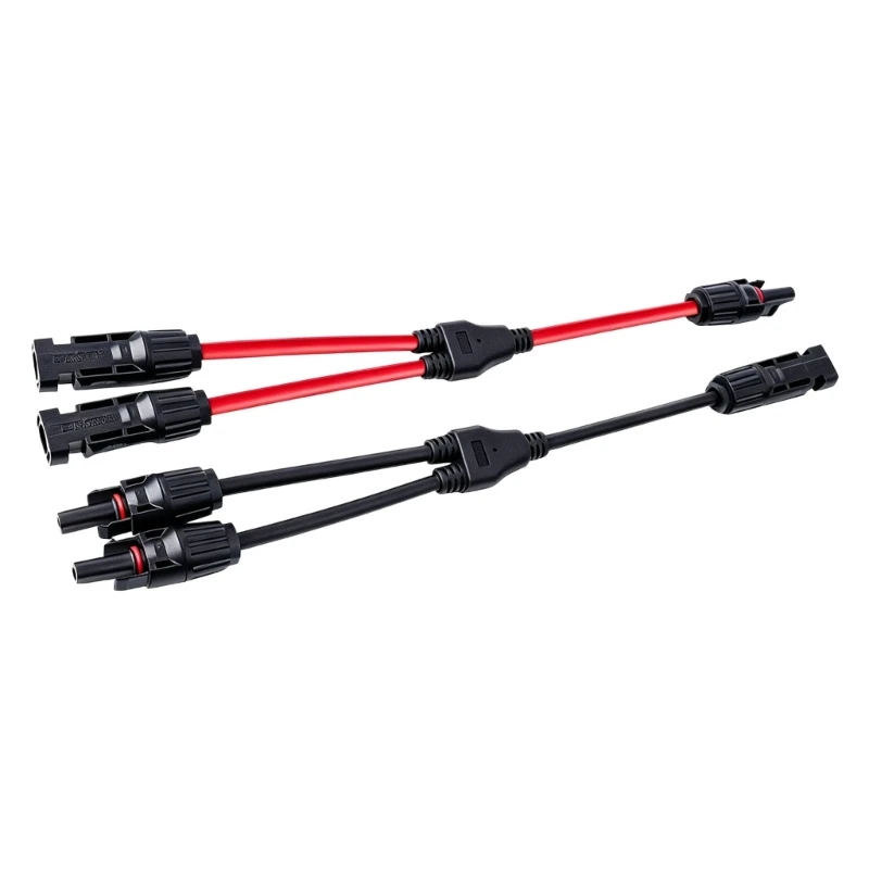 Solar Module Y Branch Cable Replacement for Array Wiring, 2 Piece Splitter Pair