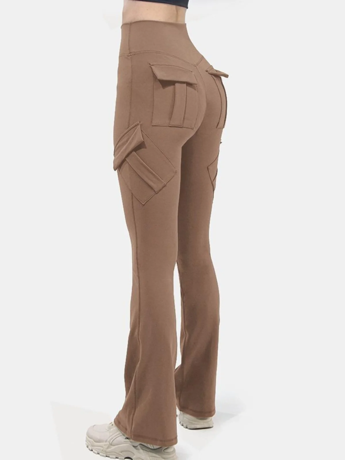 

Женские брюки с высокой талией, облегающие, расклешенные, повседневные, широкие, премиум-класса, модные, лето 2025