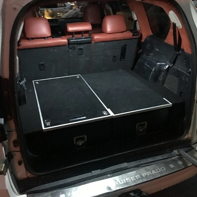 Best Back Custom Slide Out Large Space Rear Bed Storage Double Drawer System