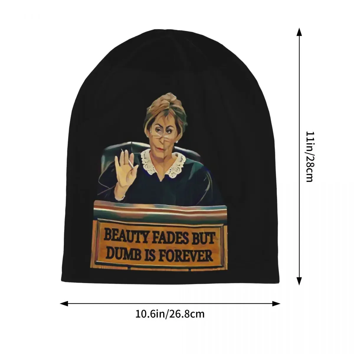 Judge Judy Warm Knitted Cap Hip Hop Bonnet Hat Autumn Winter Outdoor Beanies Hats for Unisex Adult