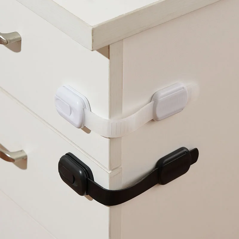 3/5Pcs Baby Safety Protection Cabinet Drawer Lock Kids Anti-opening Refrigerator Lock Baby Anti-pinch Buckle Strap Home Security