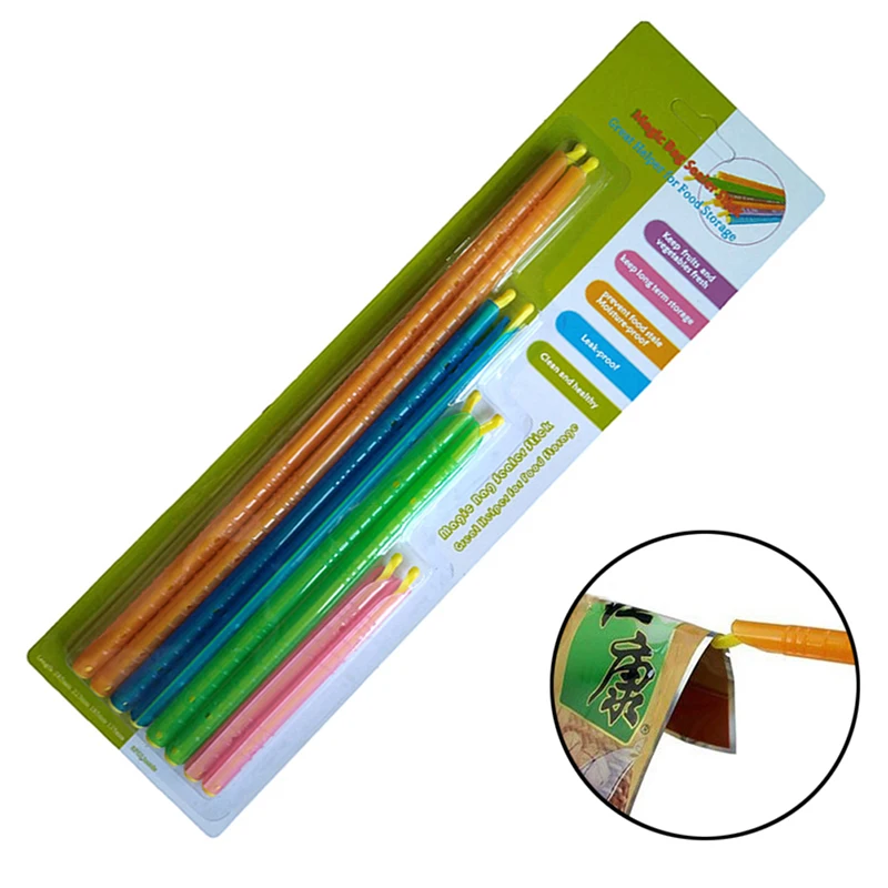 

Sealer Sticks Magic Bag Sealing Sticks Plastic Sealer Slide Sealing Clips Sticks