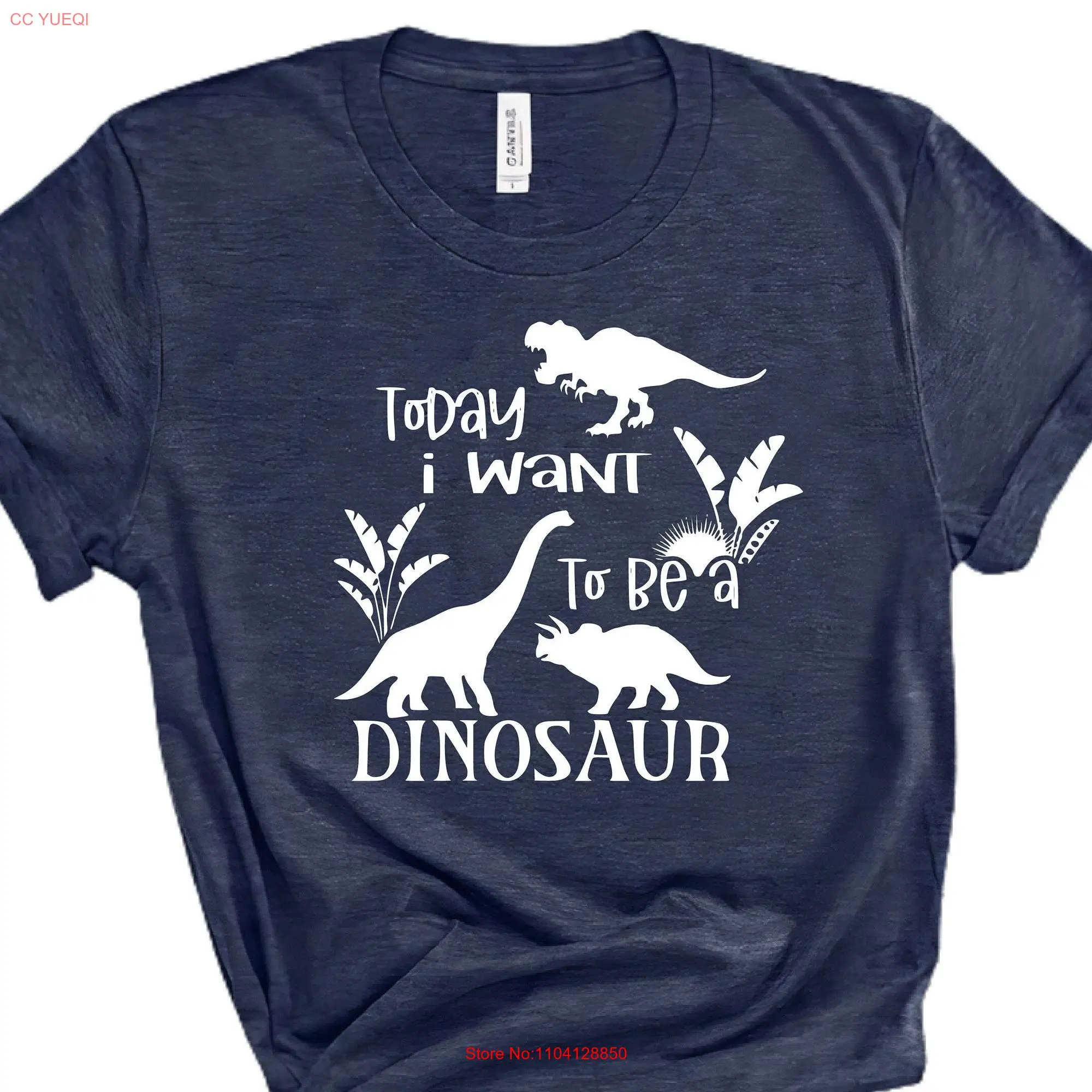 Want To Be a Dinosaur T Shirt Lover Roar Boys Kids Birthday GifT Back School long or short sleeves