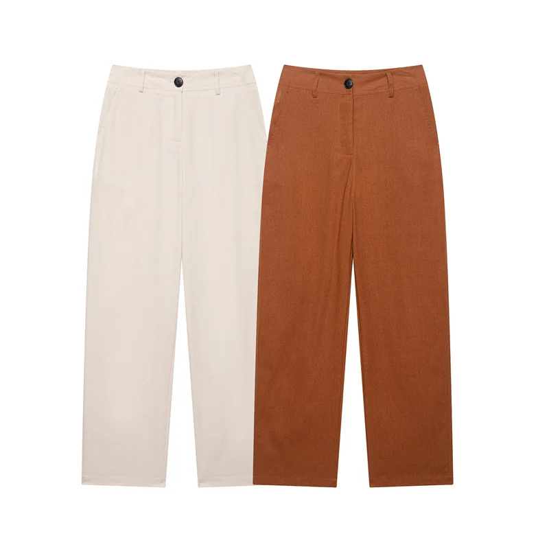 

Women's Trousers New Summer 2025 Morning Straight Casual Simple Trousers Commuting Fashion Personality Versatile