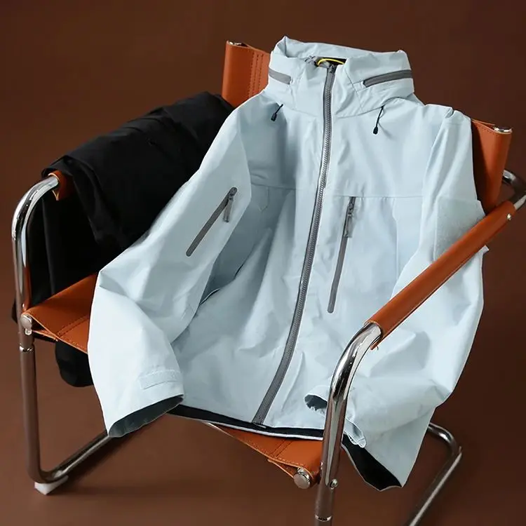 

Outdoor King! Fully Sed Waterproof Windproof Men's Casual Hooded Jaet Autumnal Couples' Fce Lined king Coat