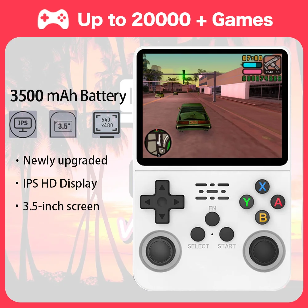 

Retro Handheld Video R36S Game Console Linux System 3.5 Inch IPS Screen R35s Pro Portable Pocket Video Player 128GB Games