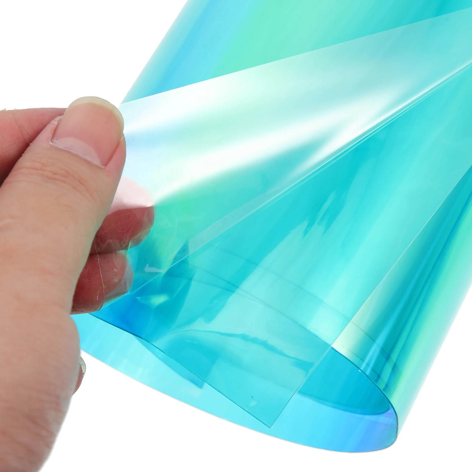 

PVC Iridescent Film Colored Holographic DIY Material Perfect for Crafting Sewing Accessories Phone Covers Key Chains Card Making