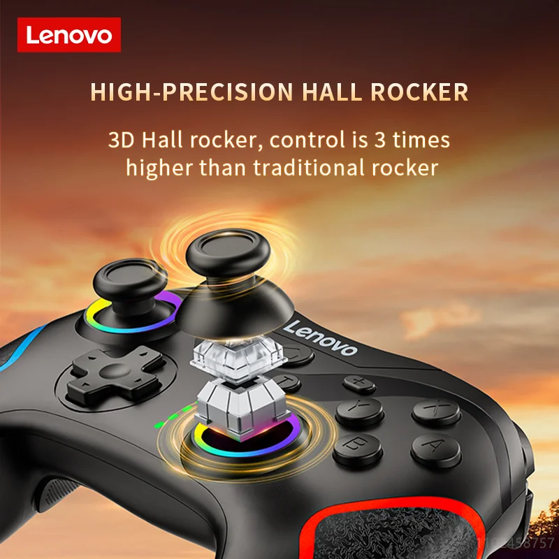 Lenovo S01 Wireless Controller Gamepads for Switch PC Phone Android TV Wired Bluetooth Receiver Connection 600mAh Long Standby