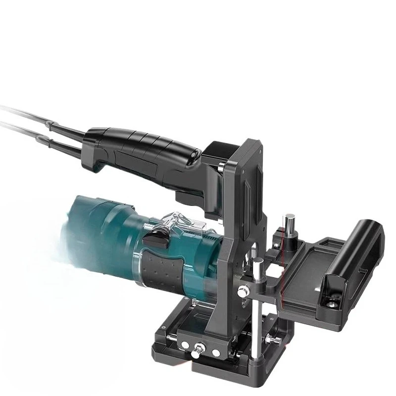 

2-in-1 connector slotter, invisible part slotting machine, new woodworking edging machine, slotting bracket, opening artifact
