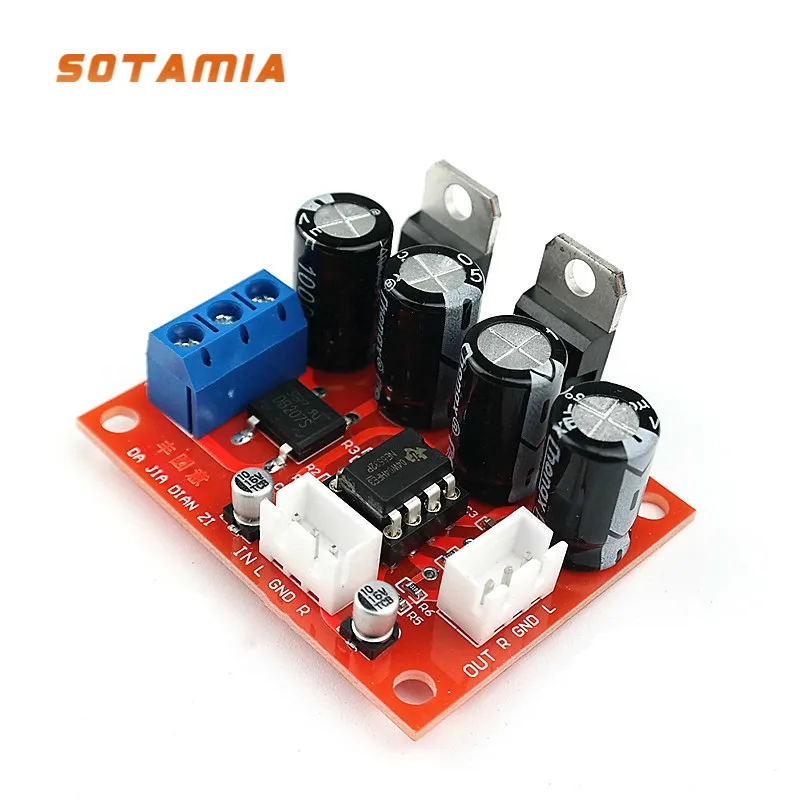 SOTAMIA Audio Vorverstärker Bord NE5532 Power Verstärker Preamp Mit Volumen Einstellung Dual AC9-15V