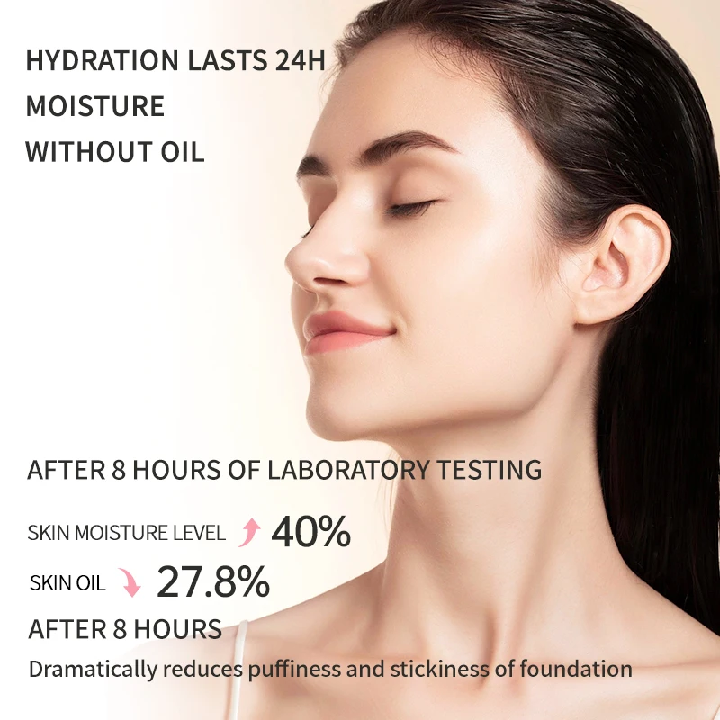 Bastão de maquiagem de base de poros invisível hidratante, creme de maquiagem de primer de controle de óleo hidratante, bálsamo labial, iluminar e modificar a cor da pele