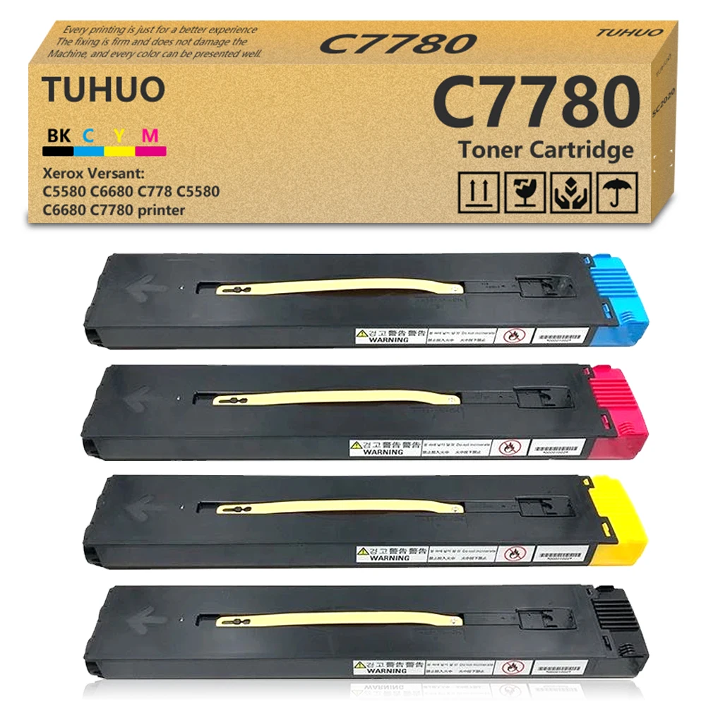 

Цветной тонер-картридж DCC7780 C7785, совместимый с принтерами Xerox C5580 C6680 C778 C5580 C6680 C7780, высокая емкость, 30000 страниц
