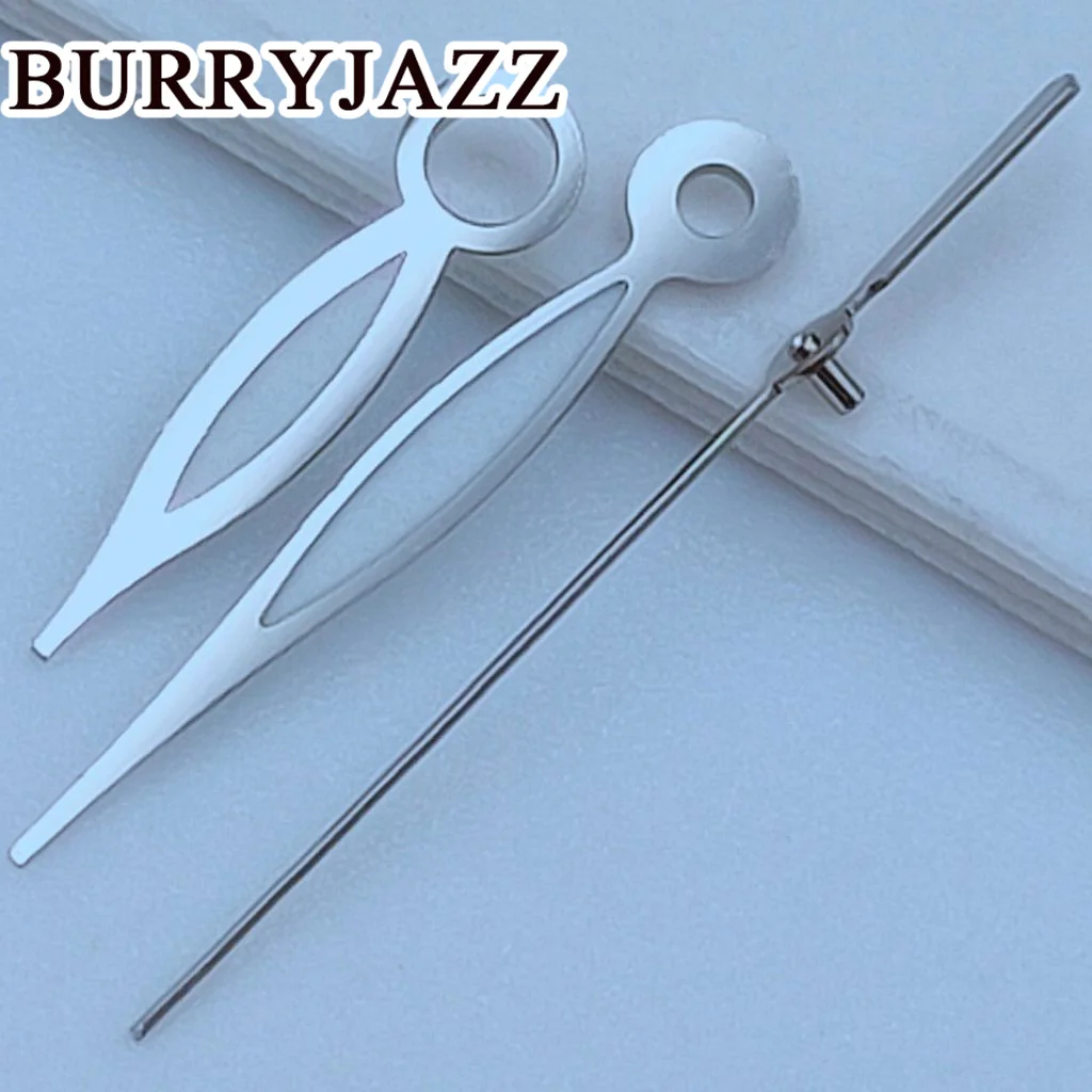 BURRYJAZZ NH35 NH36 NH38 7S26 7S36 4R35 4R36 Watch Hands Silver Hands Green Luminous