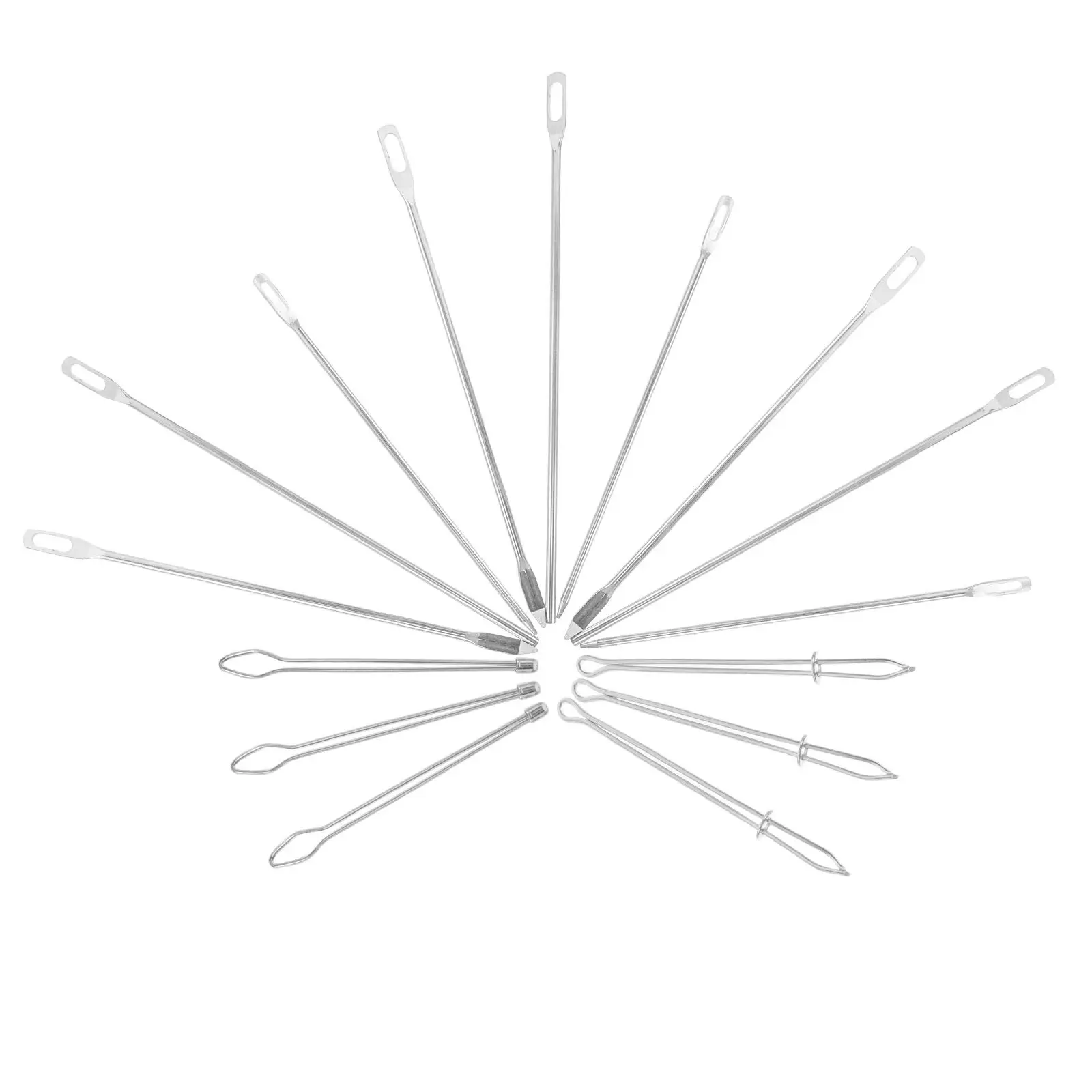 

15Pcs Drawstring Threader Tool Kit Metal Sewing Loop Set Elastic Band Replacement Thread Puller for Hoodie Pants DIY Sewing