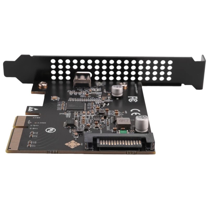 IOCREST USB 3.2 PCI Express Expansion Card PCI-E 4X to USB3.2 Gen2 X2 Type-C 20Gbps SATA Powered ASMedia ASM3242