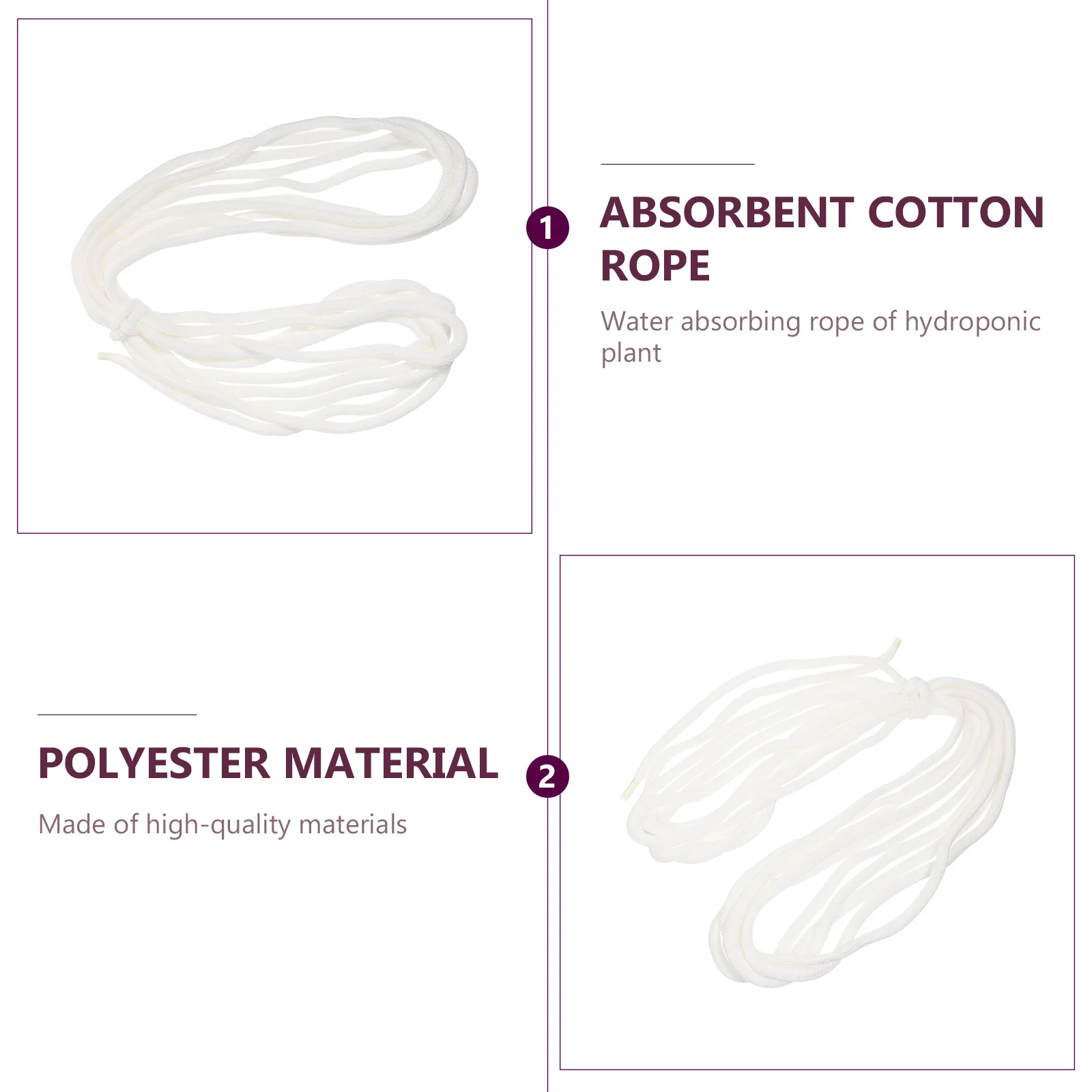 1Pcs Water Drip Cotton Rope Potted Plant Absorbent Cord Violets Succulents Seedling Care Potted Plant Absorbent Rope