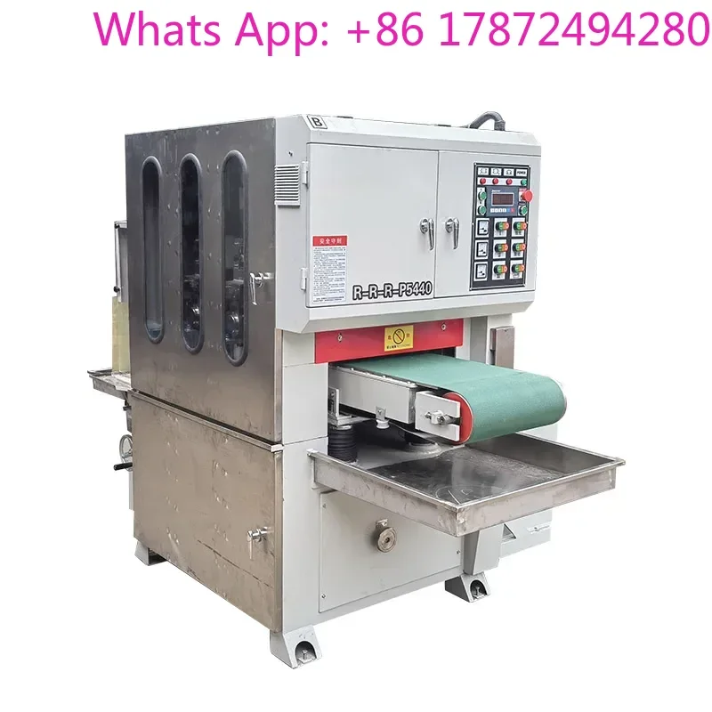Industrial Wet Polishing Grinding Machine with Magnetic         for Metal Sheet Processing