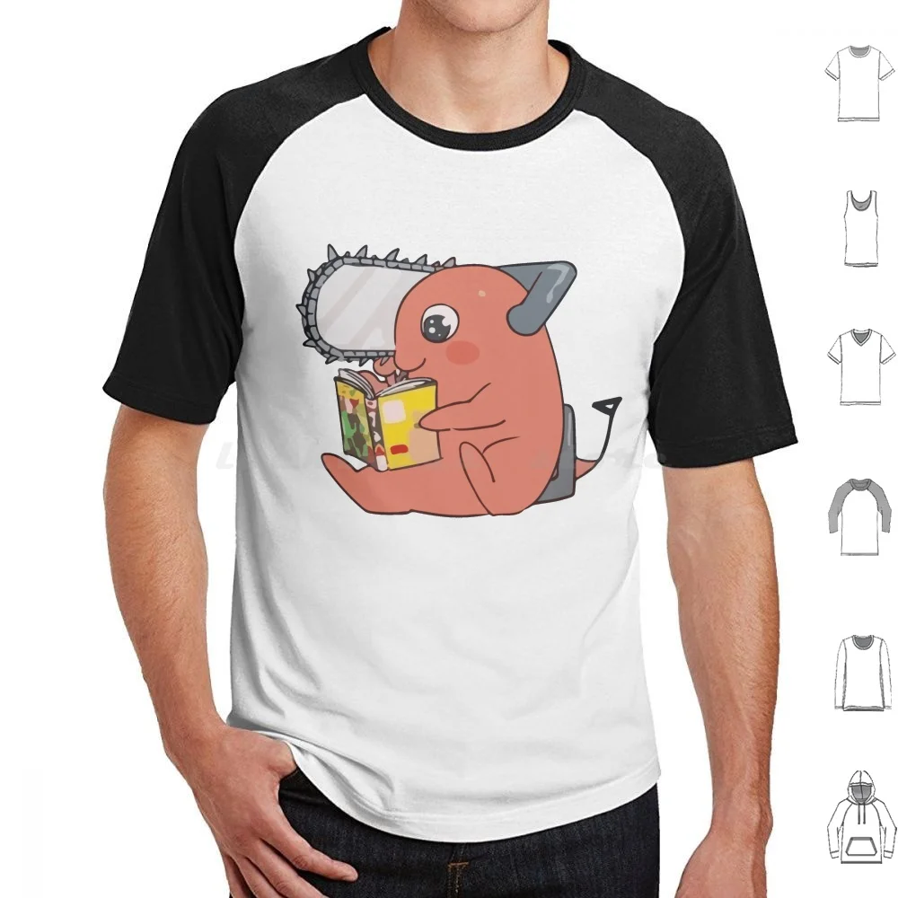 The Happy Puppie Reading T Shirt Men Women Kids 6xl Evil Gun Supernatural Fights War Curse Weapons Reze Dogs Puppies Chainsaw