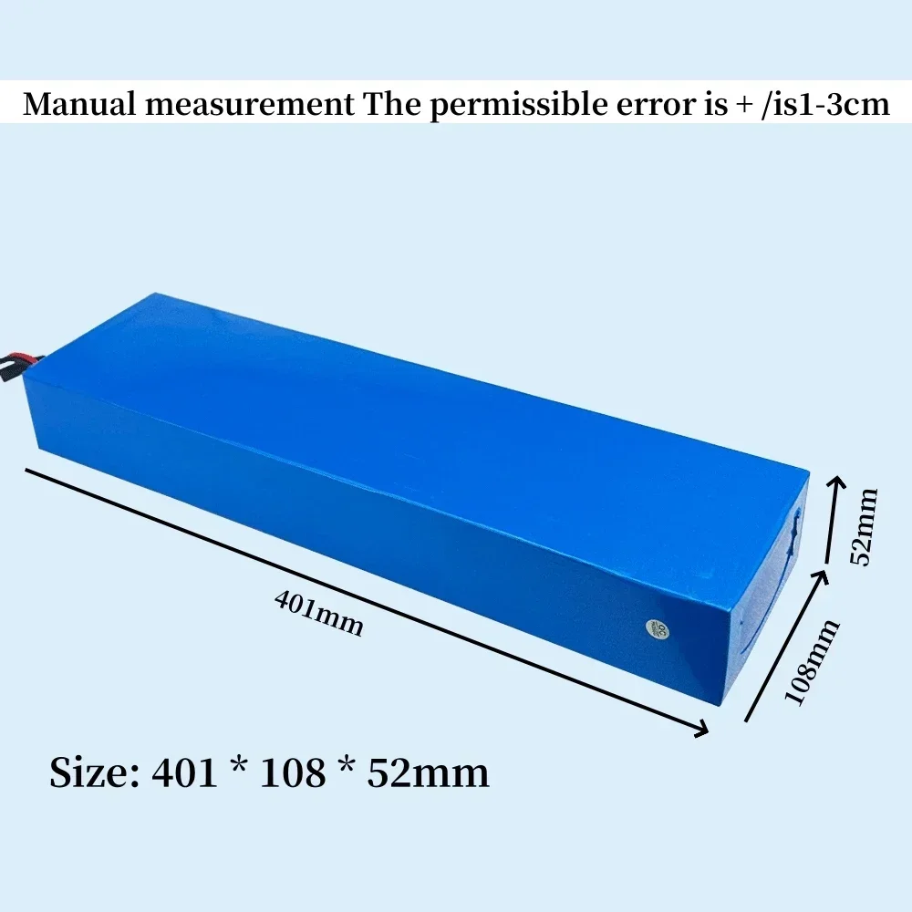 48V 12.8Ah Bike 18650 Lithium Battery 13S4P 800W Scooter Battery Pack 48V 12800mAh Battery