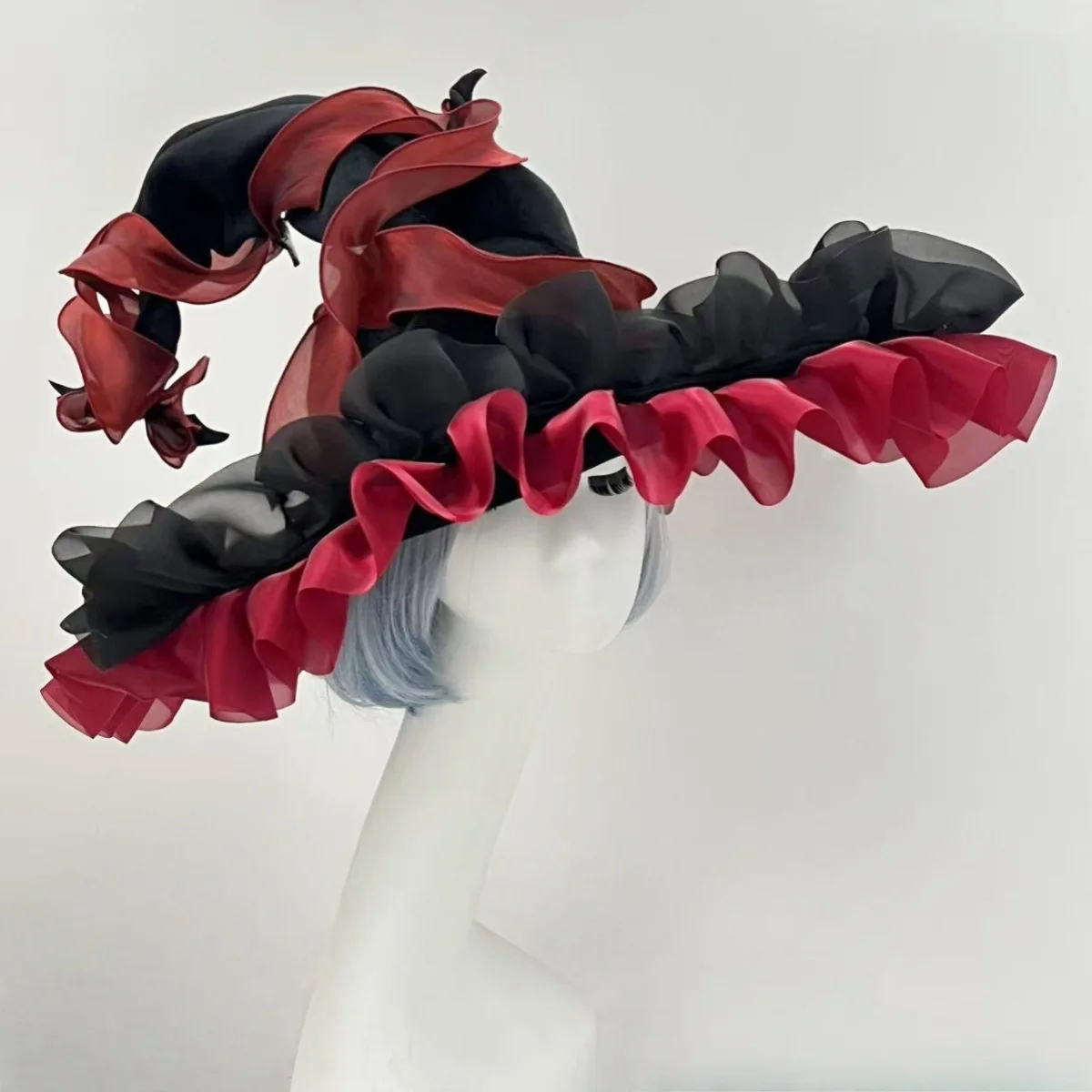 Chapéus de bruxa para halloween, acessórios para vestir, punk, gótico, barroco, festa, decoração de flores simuladas, cosplay