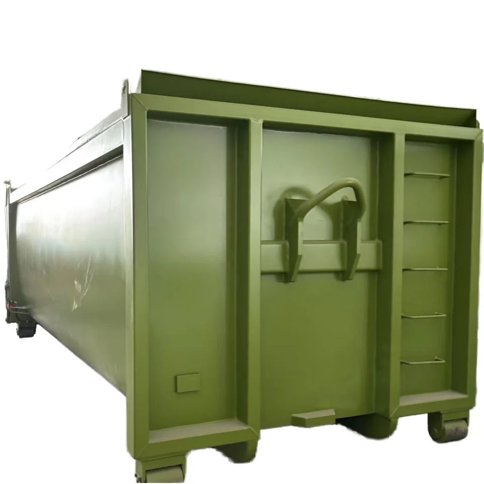 20 Yard Heavy Duty Hook Lift Container Outdoors Steel Dumpster For Construction Waste Collection Waste Treatment Machinery