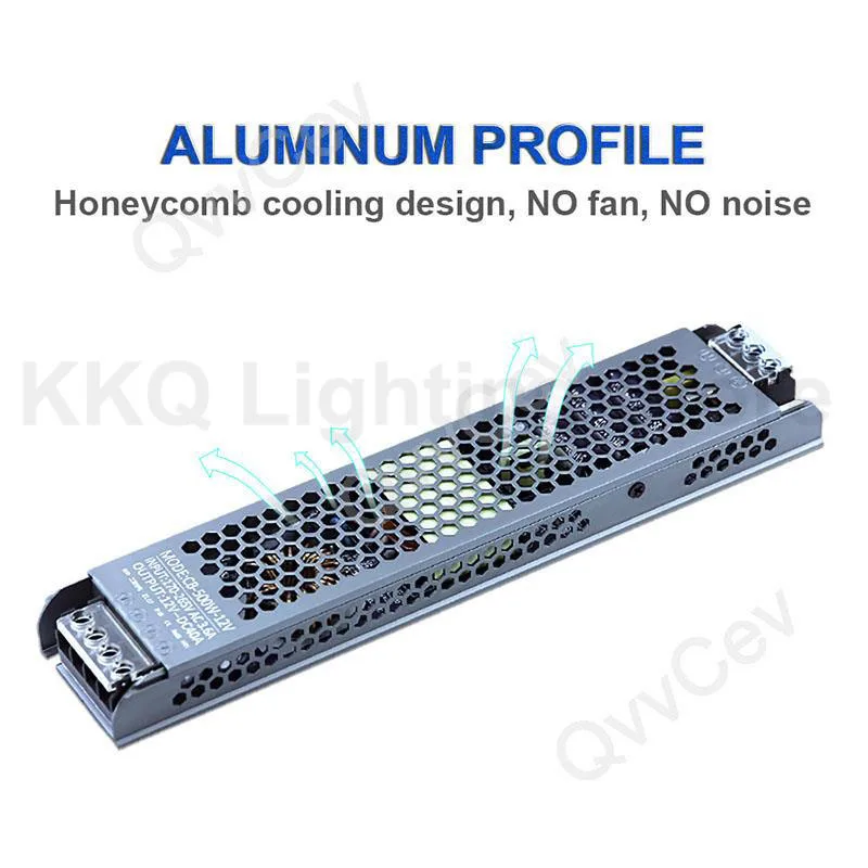 Ultra Thin LED Drive Power Supply DC12V/24V Lighting Transformers Adapter Switch 60W 100W 150W 200W AC170-265V For LED Strips K5
