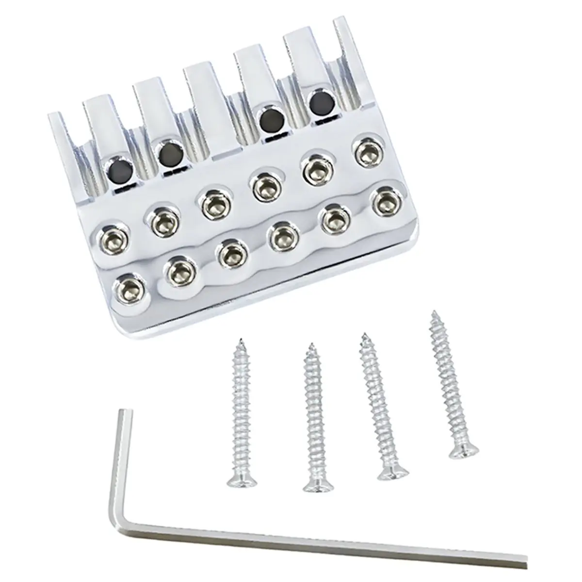 B72ABG 6 String Locking Nut Guitar Bridge String Locks for Headless Electric Guitar Replacement Parts