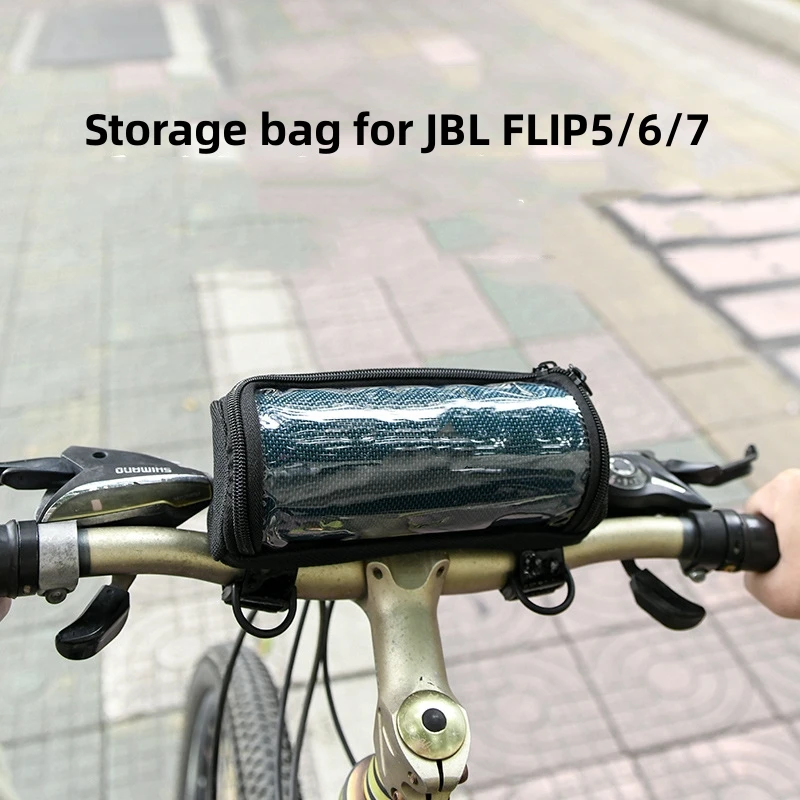 For JBL Flip 5/6/7 Speaker Bike Front Bag Outdoor Cycling Wireless Audio Cross Shoulder Bag