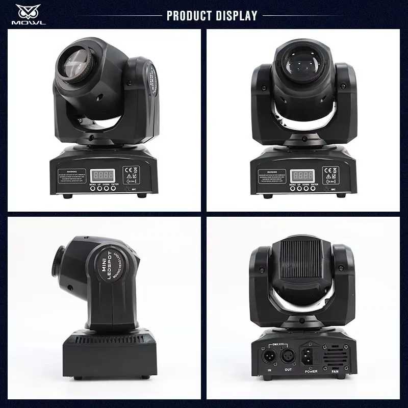 30W Mini DMX Gobo Spot LED Moving Head Projection Light Compact Projector for DJ Party Disco Club KTV Stage Lighting view 5