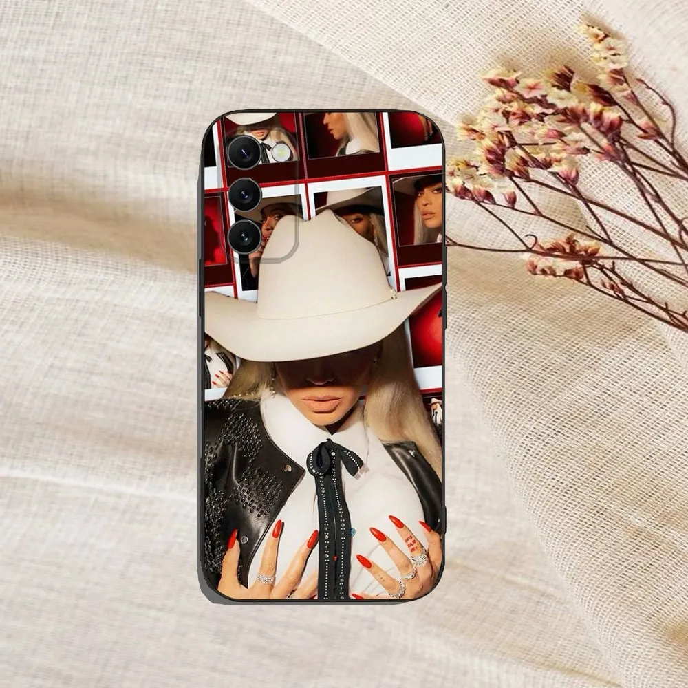 B-BEYONCES C-Carter Cowboy Phone Case For Samsung Galaxy A13,A21s,A22,A31,A32,A52,A53,A71,A80,A91 Soft Black Cover