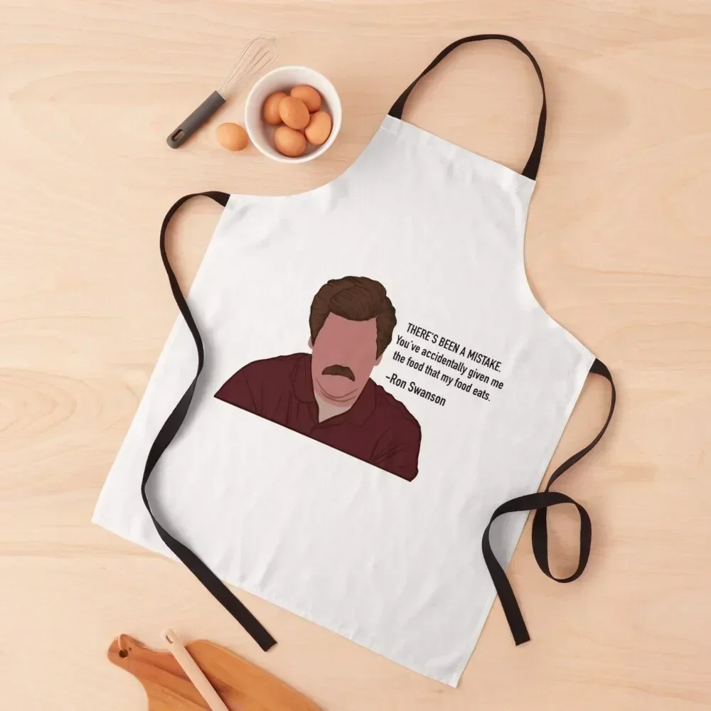 

Ron Swanson quote from Parks and Rec Apron professional hairdresser For Man Haircut cook wear For Home Accessories Apron
