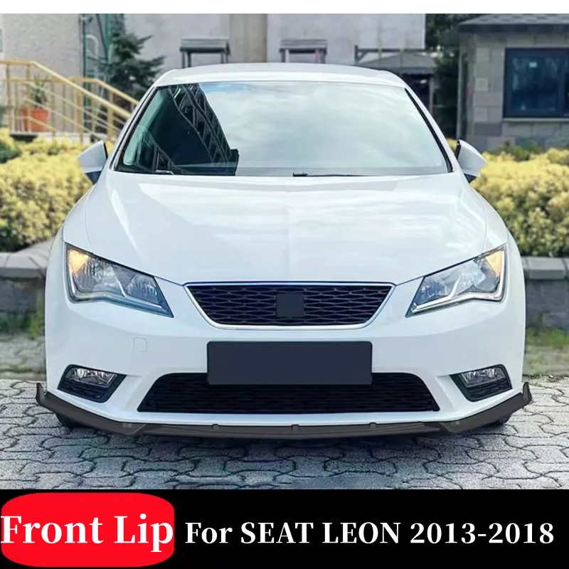

For SEAT LEON 2013-2018 Car Front Bumper Lip Chin Spoiler Splitter Diffuser Bodykit Protection Guard Deflector Accessories