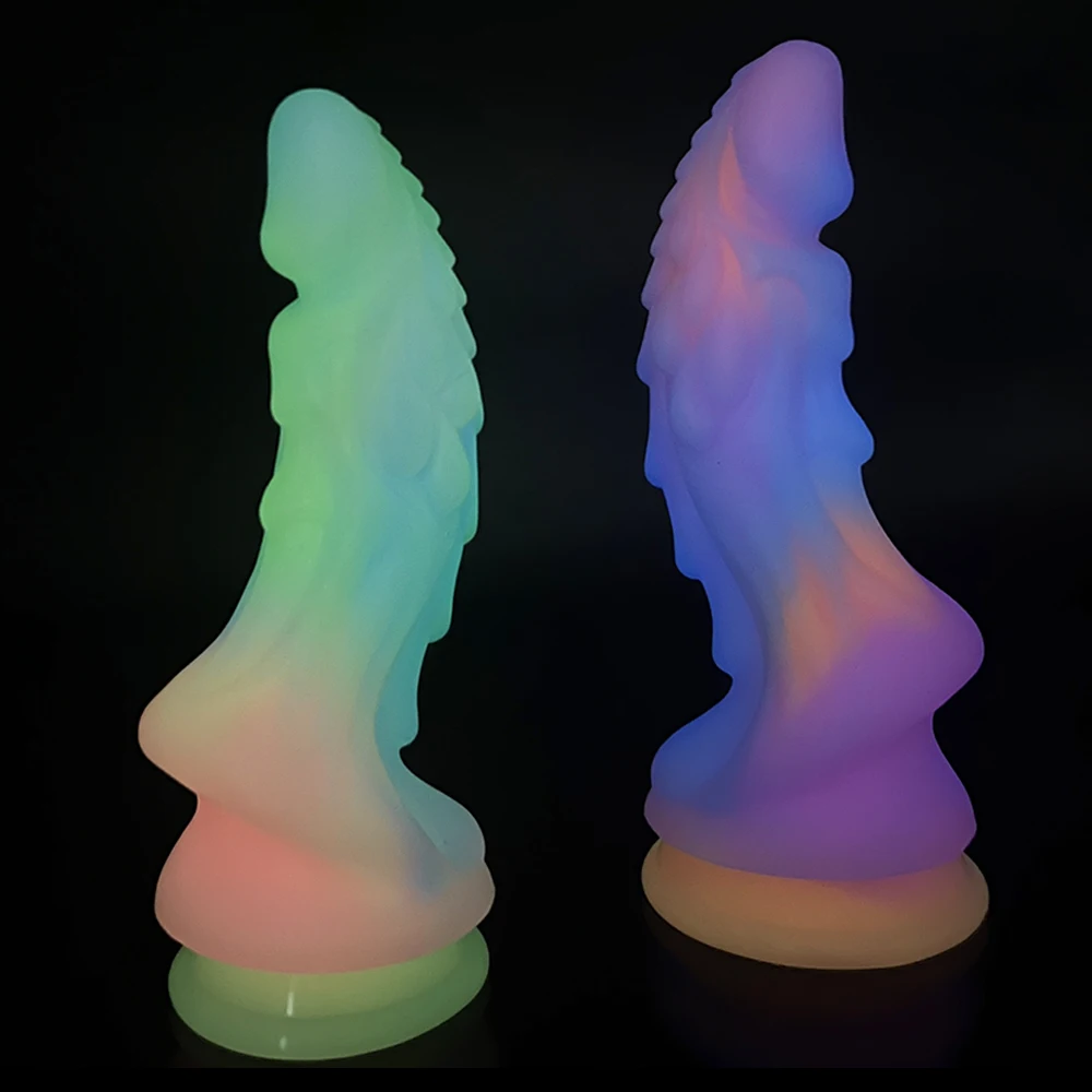 Luminous Animals Dildos Horse Realistic Dog Dildo For Women Horse Penis Monster Dragon Anal Dildos Beautiful Women Men Sex Toys - Image 6