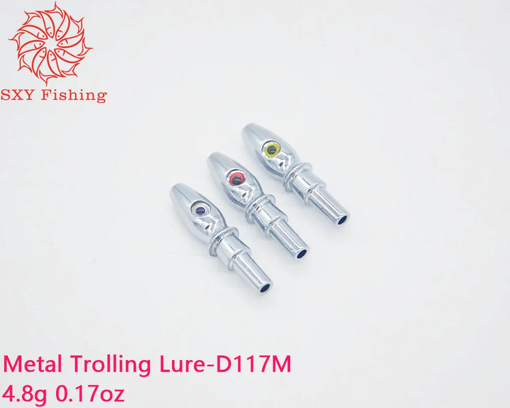 SXY FISHING D117M Metal Trolling Lure Metal head Metal copper head 0.15oz Metal Octopus head Deep sea fishing Trolling bait