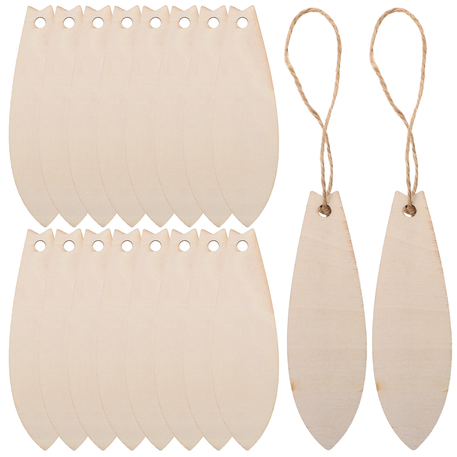 

30pcs Unfinished Wooden Surfboard Cutouts Diy Painting Crafts Beach Theme Decor Kids Family Activity Hawaii Party Ornament