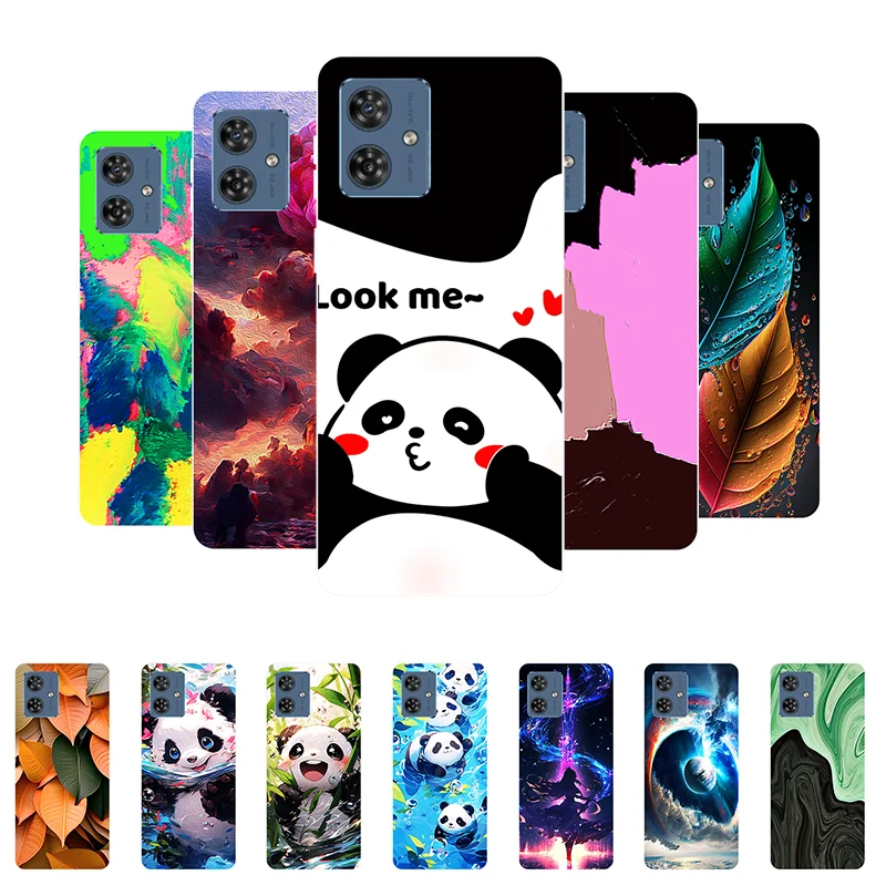 For Motorola Moto G54 5G Case Silicone Lovely Panda TPU Soft Phone Cover for Moto G54 Global G 54 Back Cases for MotoG54 Capa