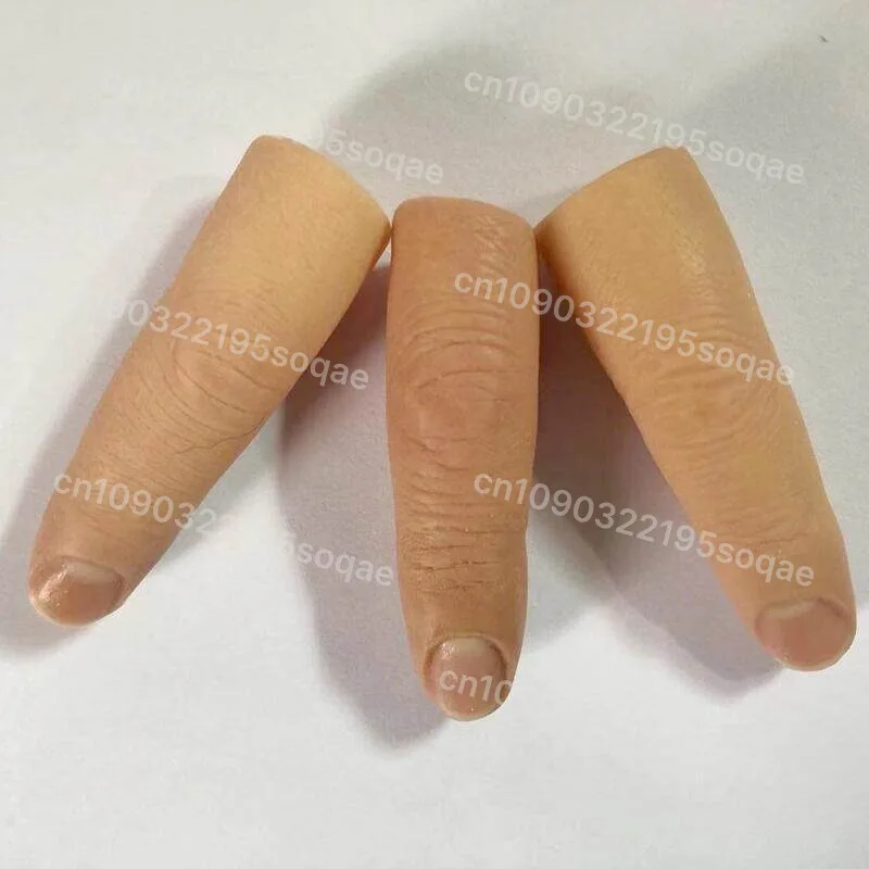 Soft Silicone Simulation Finger Cover Wearable Artificial Finger Protective Cover For Daily Cosmetic Decoration Use
