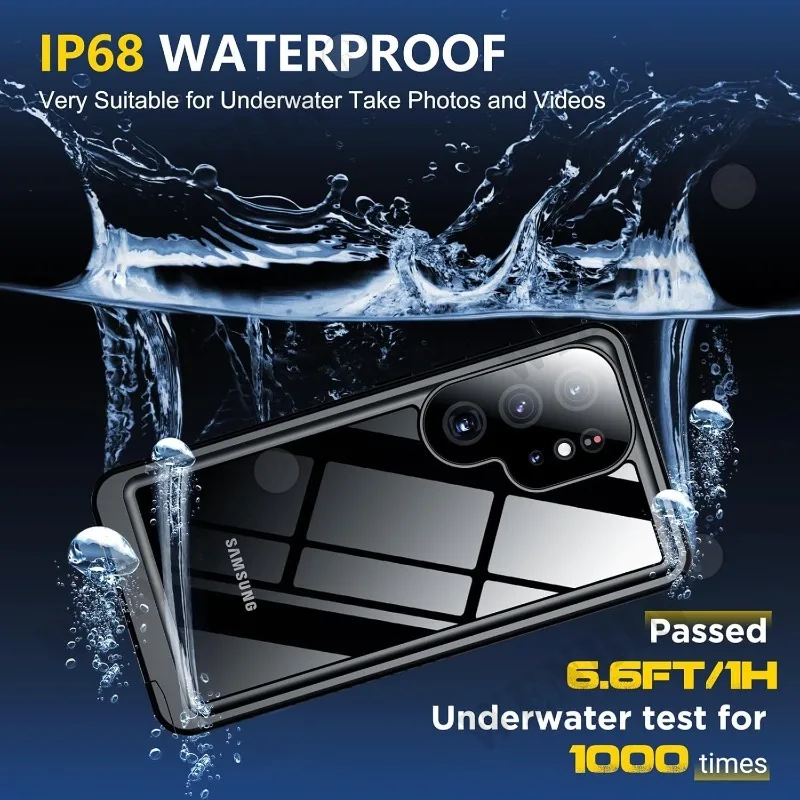IP68 Waterproof Case For Samsung S26 S25 S24 Ultra A57 A56 A37 A17 5G Metal Aluminum Swimming Phone Luxury Cover Capa Fundas