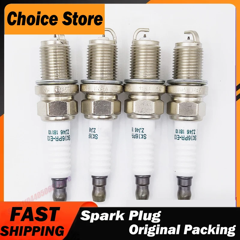 

4PCS ZJ46-18-110 SK16PRE13 Iridium Spark Plug For Mazda 2 1.3L 1.5L 2007-2015 Mazda 3 1.6L 2008-2014 SK16PR-E13 ZJ46 18 110