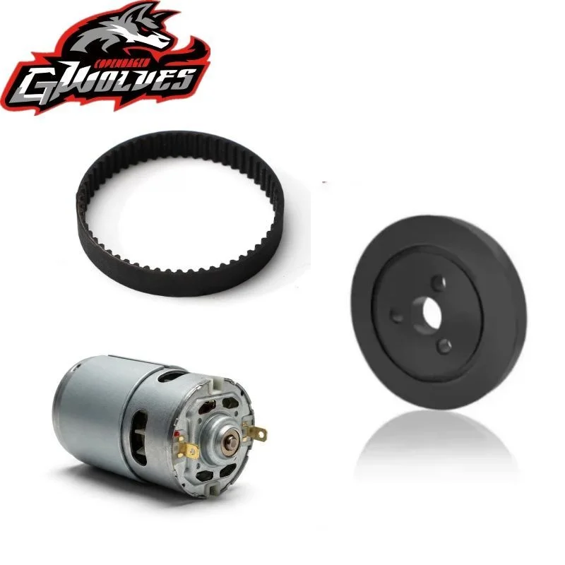 GWOLVES RC 1/10 On-road Starter Box Belt Rubber Wheel 775 Motor ( For Hudy 104400 ) Rc Tool