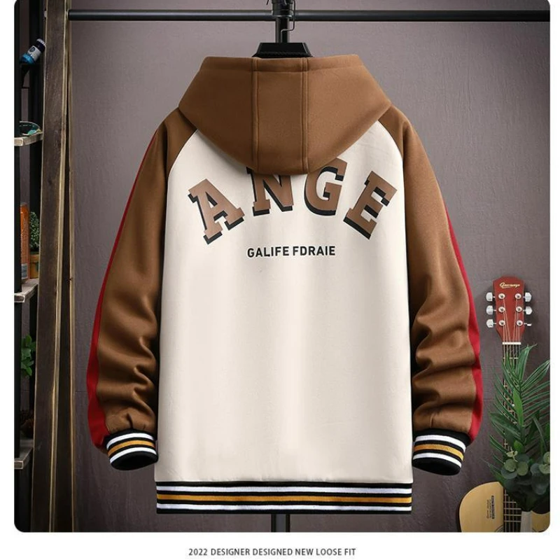 Spring Autumn 12 Year Old Boy 13 Junior High School Student Jacket 15 Teenagers Older Children Cotton Thickened Warm Coat Hooded